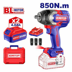 مفتاح صدمات كهربائي لاسلكي 1/2" 20 فولت - EMTOP ECIWL2050 مفتاح صدمات كهربائي لاسلكي 1/2" 20 فولت - EMTOP ECIWL2050