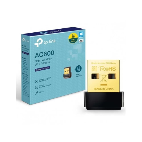 كرت شبكة USB وايرلس (واي فاي) وبلوتوث بنفس الوقت Archer T2UB Nano \ AC600 كرت شبكة USB وايرلس (واي فاي) وبلوتوث بنفس الوقت Archer T2UB Nano \ AC600