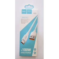 كابل HOCO X93 Force USB-A إلى Type-C شحن سريع 100W 6A بطول 1 متر