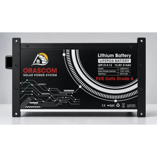 بطارية ليثيوم اوراسكوم ORASCOM 12.8V - 314A - 4.02KWh بطارية ليثيوم اوراسكوم ORASCOM 12.8V - 314A - 4.02KWh