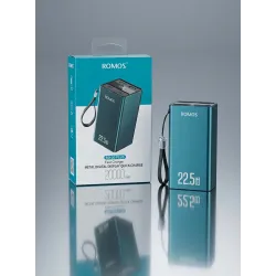 باور بانك ROMOSS RO-20 PLUS سعة 20000mAh شحن سريع 22.5W
