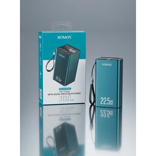 باور بانك ROMOSS RO-20 PLUS سعة 20000mAh شحن سريع 22.5W