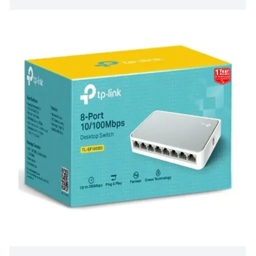سويتش TP-Link TL-SF1008D عدد 8 منافذ 10/100Mbps سويتش TP-Link TL-SF1008D عدد 8 منافذ 10/100Mbps