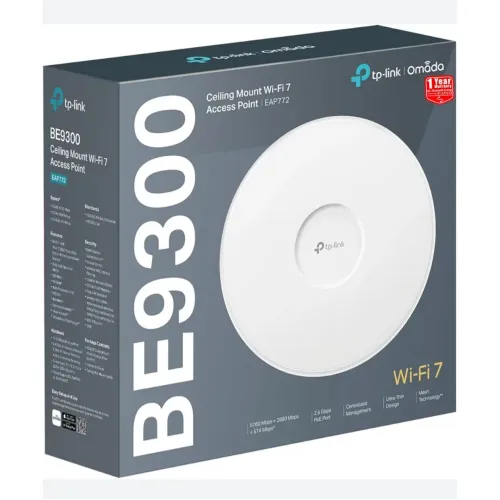 اكسس بوينت سقفي TP-Link Omada EAP772 BE9300 Wi-Fi 7