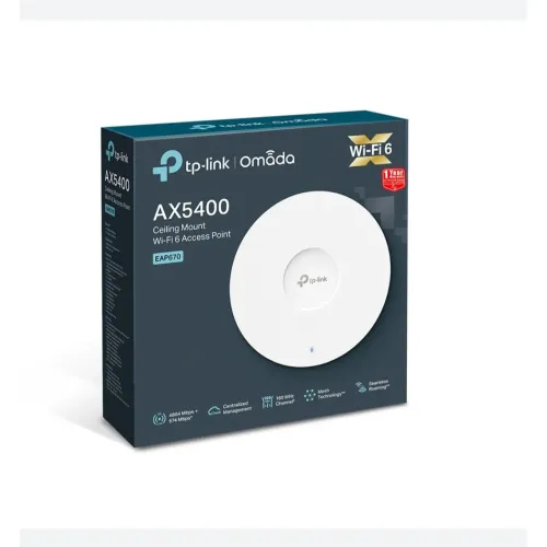 اكسس بوينت سقفي TP-Link Omada EAP670 AX5400 Wi-Fi 6 اكسس بوينت سقفي TP-Link Omada EAP670 AX5400 Wi-Fi 6