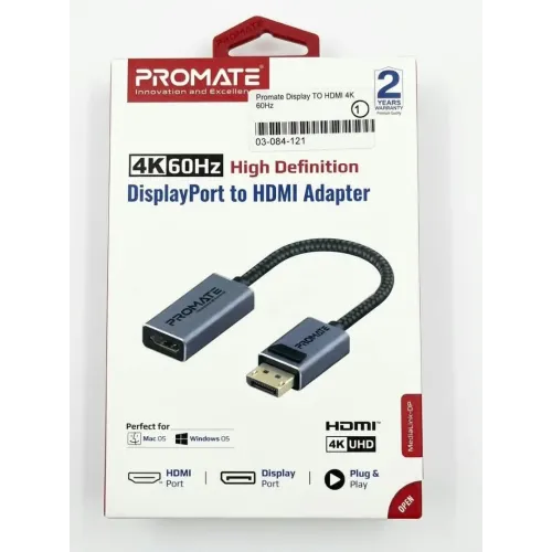 توصيله Promate DisplayPort to HDMI Adapter توصيله Promate DisplayPort to HDMI Adapter