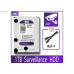 هارد داخلي WD Purple 1TB لكاميرات المراقبه SATA