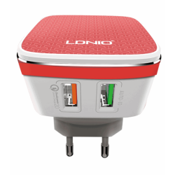 شاحن LDNIO A2405Q سريع بمنفذين USB شاحن LDNIO A2405Q سريع بمنفذين USB