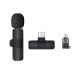 مايكروفون لاسلكي K8 بمنفذ Type-C وLightning للهواتف مايكروفون لاسلكي K8 بمنفذ Type-C وLightning للهواتف