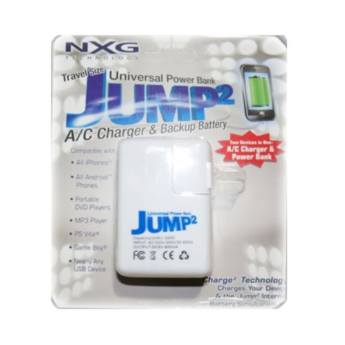شاحن وبطارية احتياطية NXG Jump2 للرحلات بسعة 2200mAh مع منفذ USB