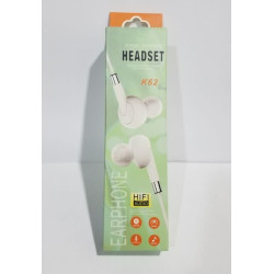 سماعات أذن سلكية K62 Stereo Headset سماعات أذن سلكية K62 Stereo Headset