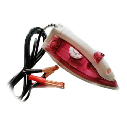 12V Car Iron with Battery Clips