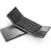 لوحة مفاتيح Bluetooth قابلة للطي والشحن مع Touchpad
