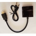 محول HDMI إلى VGA مع كابل صوت محول HDMI إلى VGA مع كابل صوت