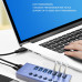 موزع USB 3.0 Hub بسبعة منافذ مع مفاتيح تشغيل وشحن سريع