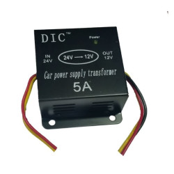 خافض جهد DC من 24V إلى 12V بتيار 5A خافض جهد DC من 24V إلى 12V بتيار 5A