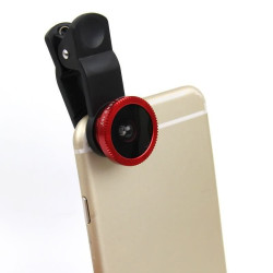 3-in-1 Clip Camera Lens Kit for Smartphones - Fisheye Wide Angle Macro 3-in-1 Clip Camera Lens Kit for Smartphones - Fisheye Wide Angle Macro