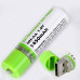 بطارية أصبع AA قابلة للشحن عبر USB خيارات 600mAh و1200mAh بطارية أصبع AA قابلة للشحن عبر USB خيارات 600mAh و1200mAh