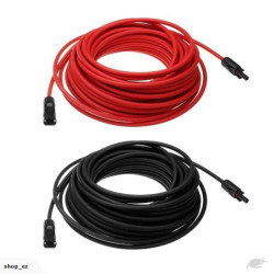سلك ألواح شمسية 1x6mm طول 30 متر أحمر أو أسود