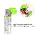بطارية أصبع AA قابلة للشحن عبر USB خيارات 600mAh و1200mAh بطارية أصبع AA قابلة للشحن عبر USB خيارات 600mAh و1200mAh