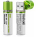 بطارية أصبع AA قابلة للشحن عبر USB خيارات 600mAh و1200mAh بطارية أصبع AA قابلة للشحن عبر USB خيارات 600mAh و1200mAh