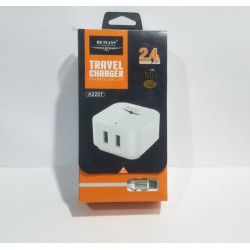 شاحن كهرباء BEMASS A2207 منفذين USB 2.4A مع كابل