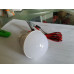 لمبة LED 12V بقدرة 7W مع سلك ومشابك بطارية
