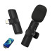 مايكروفون لاسلكي K8 بمنفذ Type-C وLightning للهواتف مايكروفون لاسلكي K8 بمنفذ Type-C وLightning للهواتف