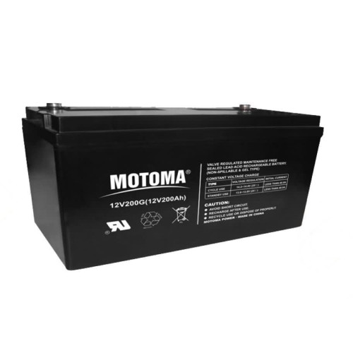 بطارية جل MOTOMA سعة 12V 200Ah بطارية جل MOTOMA سعة 12V 200Ah