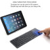 لوحة مفاتيح Bluetooth قابلة للطي والشحن مع Touchpad