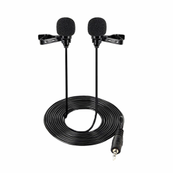 Dual Lavalier Clip Microphone