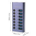 موزع USB 3.0 Hub بسبعة منافذ مع مفاتيح تشغيل وشحن سريع