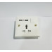 مفتاح كهربائي BOSTON متعدد المداخل مع منفذي USB مفتاح كهربائي BOSTON متعدد المداخل مع منفذي USB