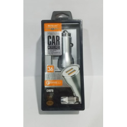شاحن سيارة BEMASS C407Q منفذين USB شحن سريع 36W