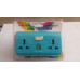 موزع كهرباء فيشين مع منفذي USB