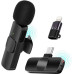 مايكروفون لاسلكي K8 بمنفذ Type-C وLightning للهواتف مايكروفون لاسلكي K8 بمنفذ Type-C وLightning للهواتف