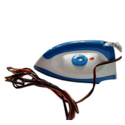 12V Car Iron with Battery Clips