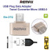 محول Remax USB 2.0 إلى Micro USB OTG محول Remax USB 2.0 إلى Micro USB OTG
