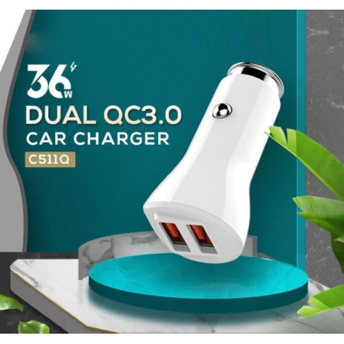 شاحن سيارة BEMASS C511Q منفذين USB QC3.0