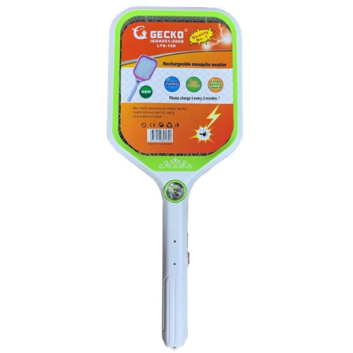 مضرب بعوض كهربائي قابل للشحن GECKO LTD-169 مع ضوء LED