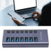 موزع USB 3.0 Hub بسبعة منافذ مع مفاتيح تشغيل وشحن سريع