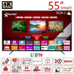 شاشة StarSat Smart LED مقاس 55 بوصة بنظام Android