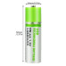 بطارية أصبع AA قابلة للشحن عبر USB خيارات 600mAh و1200mAh بطارية أصبع AA قابلة للشحن عبر USB خيارات 600mAh و1200mAh
