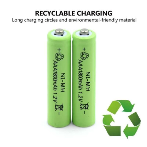 بطاريات Ni-MH قابلة للشحن سعة 1800mAh بطاريات Ni-MH قابلة للشحن سعة 1800mAh