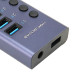 موزع USB 3.0 Hub بسبعة منافذ مع مفاتيح تشغيل وشحن سريع