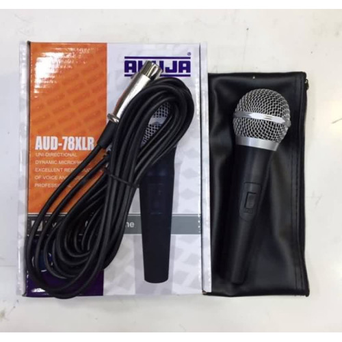 ميكروفون AHUJA AUD-78XLR سلكي ديناميكي ميكروفون AHUJA AUD-78XLR سلكي ديناميكي