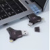 فلاش DM بثلاثة منافذ مزدوجة 256GB سرعة نقل تصل إلى APD006 مزود بمنفذ خاص لجوالات الايفون